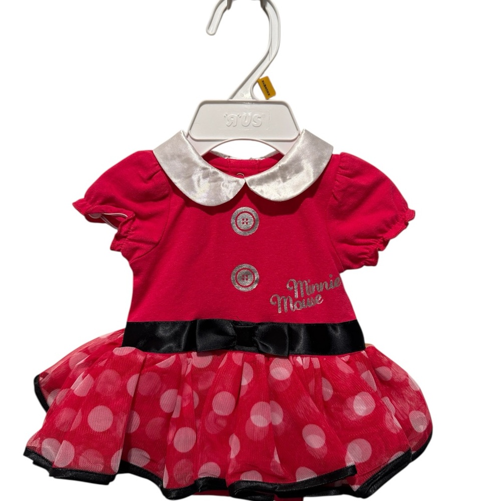 Dark Pink Minnie Mouse Baby Dress